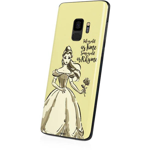 Disney Princess Belle Tale As Old As Time Art Galaxy S9 Skin